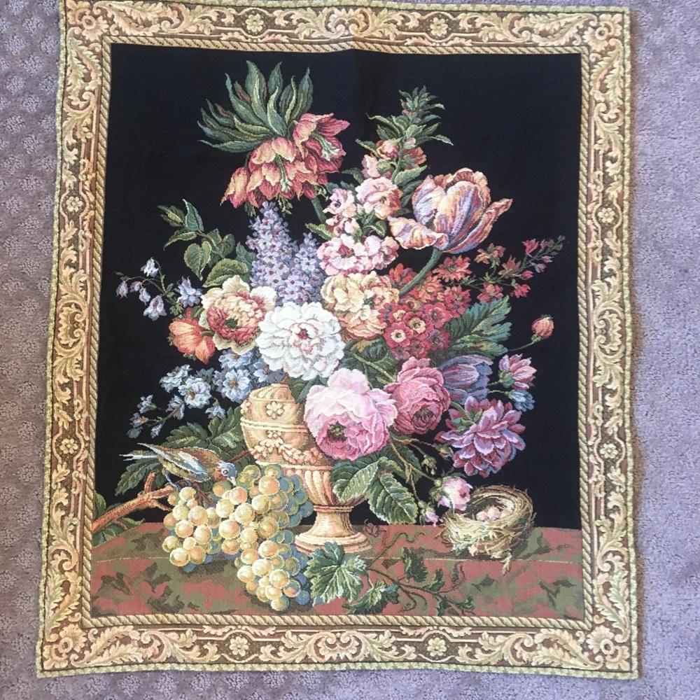French Floral Tapestry